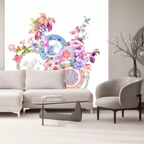 Sticker  Assiettes décorées à la main