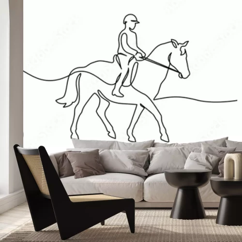 Sticker  joueur de polo