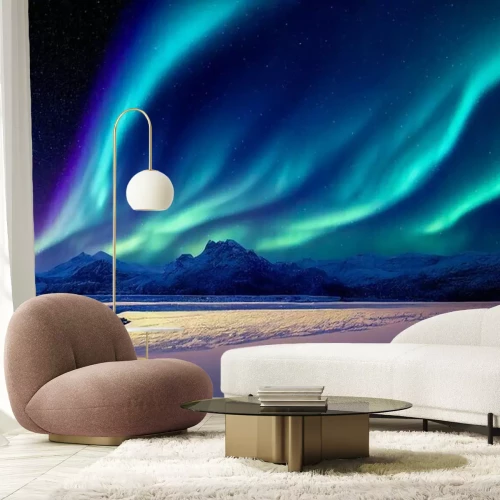 Papier peint  Aurores boréales