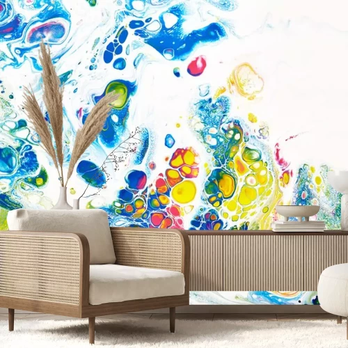 Sticker  Danse arc-en-ciel des peintures