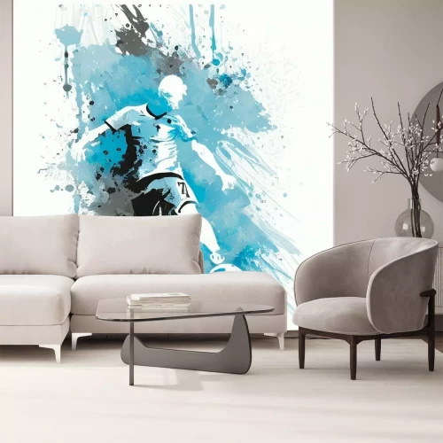 Sticker  Joueur sur le terrain de football