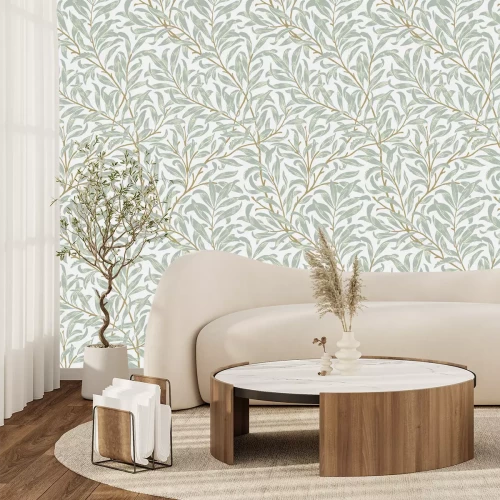 Papier peint  Rameaux et feuilles