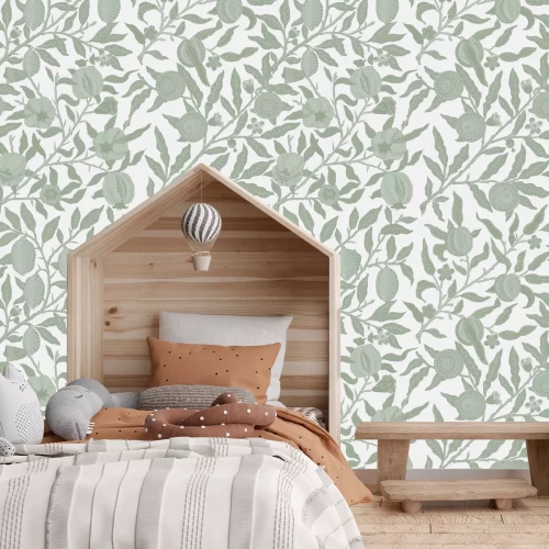 Papier peint  Végétation vert mat