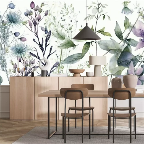 Papier peint  Remise à base de plantes