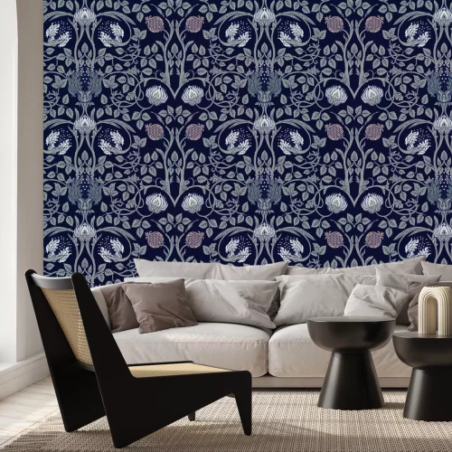 Papier peint  Fleurs sombres