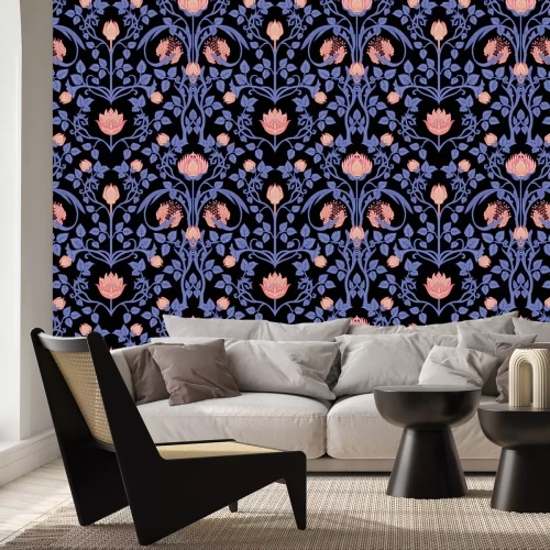 Papier peint  Accent violet