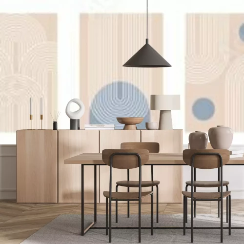 Sticker  Géométrie des couleurs et des lignes de la terre