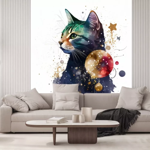 Sticker  Thème chat et étoiles