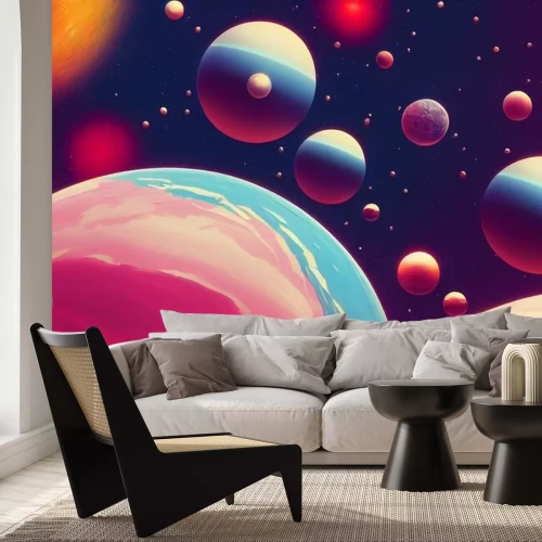 Sticker  Planètes de la galaxie inconnue