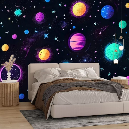 Sticker  Planètes colorées