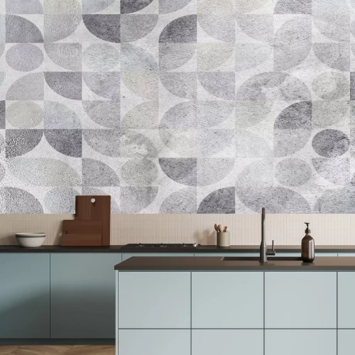 Papier peint  Formes géométriques grises