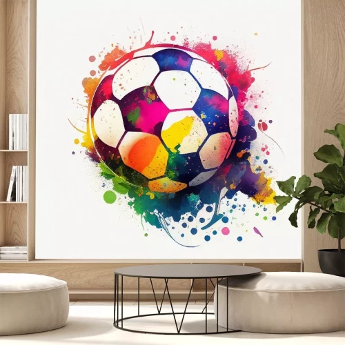 Sticker  Boule de couleur arc-en-ciel