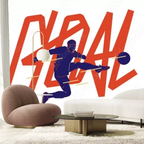 Sticker  Tir au but de football