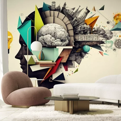 Papier peint  Un collage artistique plein d'idées