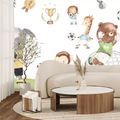 Sticker  Un match de foot féérique