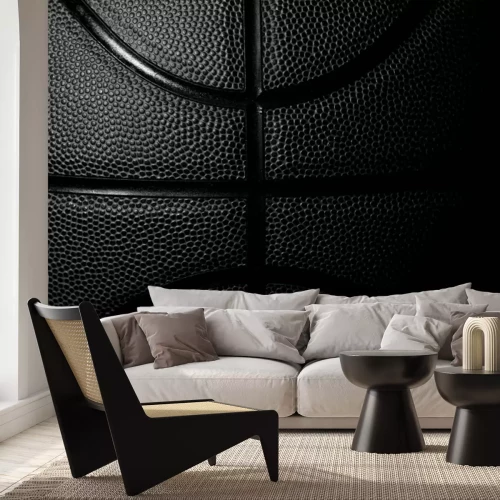 Papier peint  Ballon de basket noir