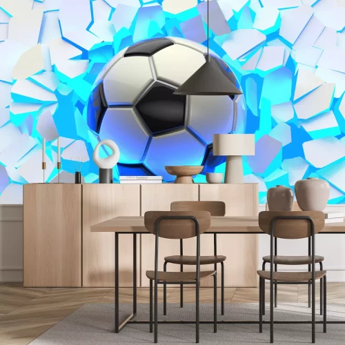 Papier peint  Pour garçon, ballon de football 3D