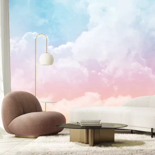 Papier peint  Nuages ​​aux couleurs pastel