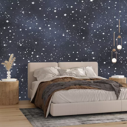 Papier peint  Étoiles dans le ciel dans un style aquarelle