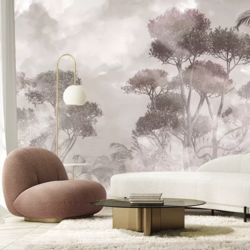 Papier peint  Forêt tropicale dans le brouillard