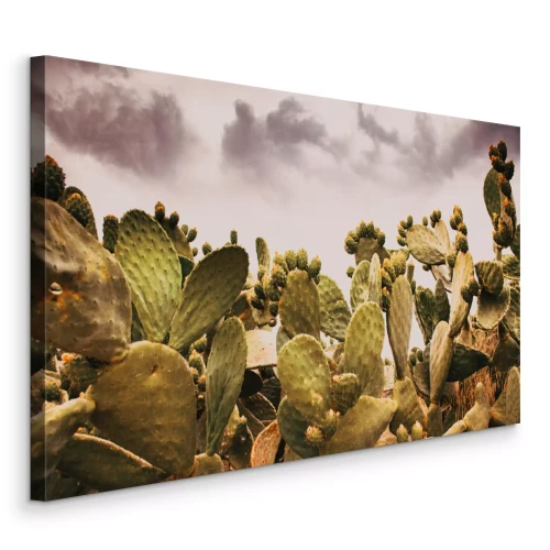 Tableau  Motif botanique de cactus verts