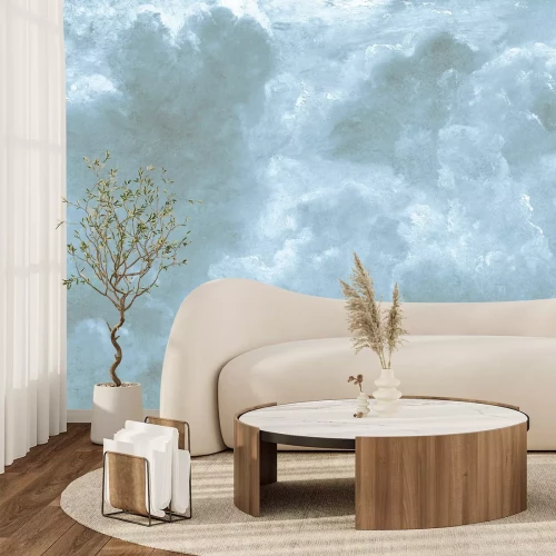 Papier peint  Motif monochrome de nuages épais