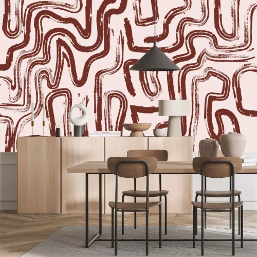 Papier peint  Motif de lignes abstraites dans un style moderne