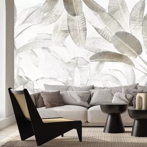 Papier peint  Motif de feuilles tropicales vintage