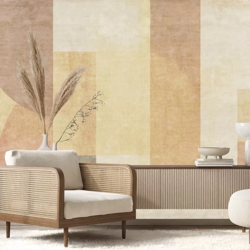 Papier peint  Formes géométriques aux couleurs vives