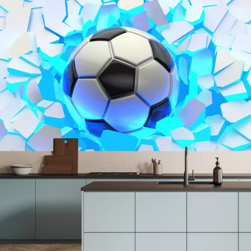 Papier peint  Composition abstraite de football en 3D