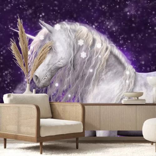 Papier peint  Licorne blanche magique