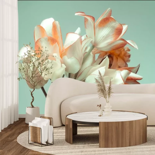 Papier peint  Bouquet de tulipes