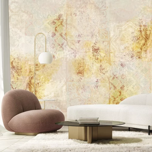 Papier peint  Ornement délicat avec décoration dorée