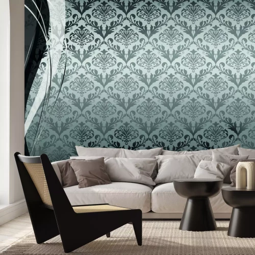 Papier peint  Motif monochromatique de style ornemental