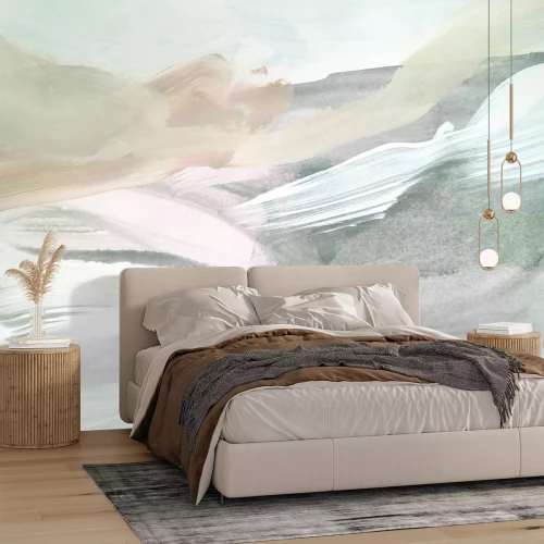 Papier peint  Motif clair de peinture aquarelle