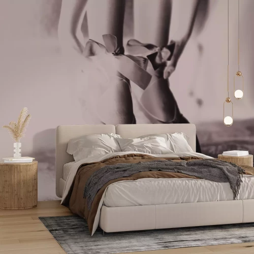 Papier peint  Femme dansant en chaussons de ballet