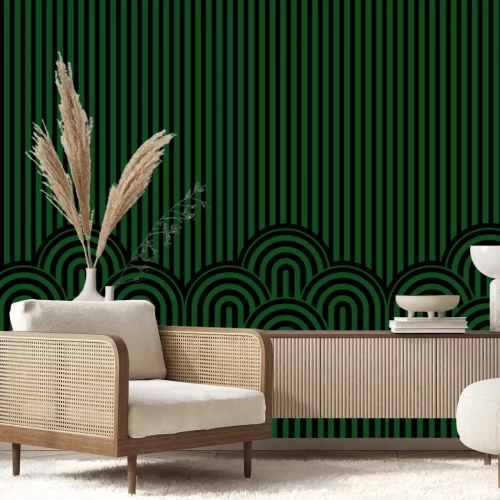 Papier peint  Motif à rayures roses pour filles