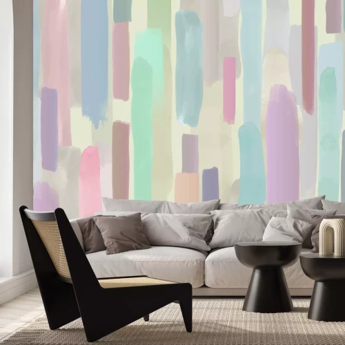 Papier peint  Traits de pinceau pastel