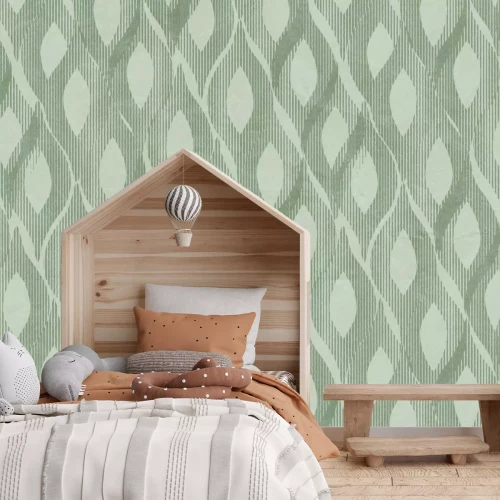 Papier peint  Motif avec des lignes courbes