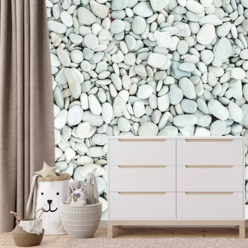 Papier peint  Pierres blanches sur la plage