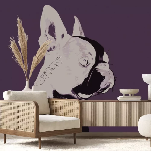 Papier peint  Portrait d’un Bouledogue Français