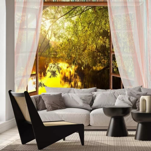 Papier peint  Colorful sunrise view from the window