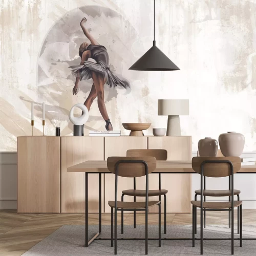 Papier peint  Femme peinte dansant le ballet