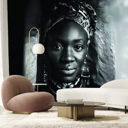 Papier peint  Portrait d'une belle femme africaine