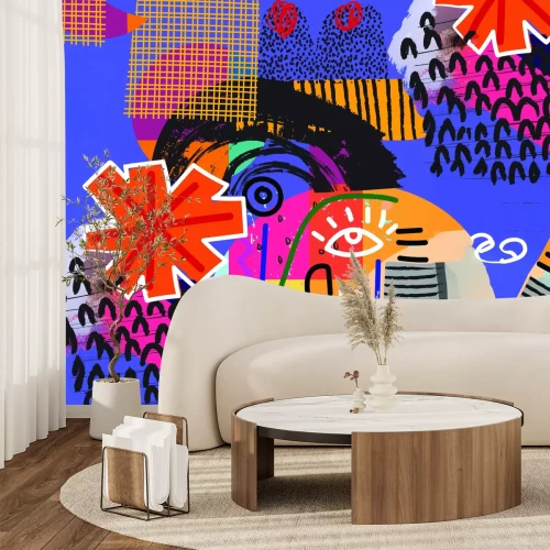 Papier peint  Expressions abstraites vivantes illustrations artistiques