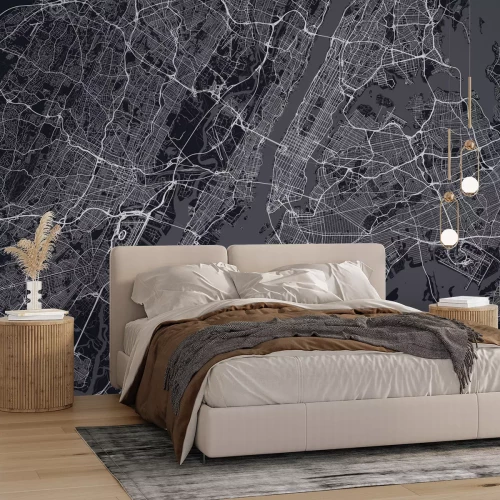 Papier peint  Carte de Manhattan, New York