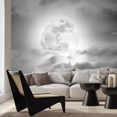 Papier peint  Pleine lune dans le ciel nocturne