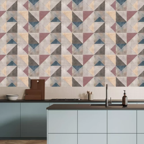 Papier peint  Motif géométrique dans le motif de triangles