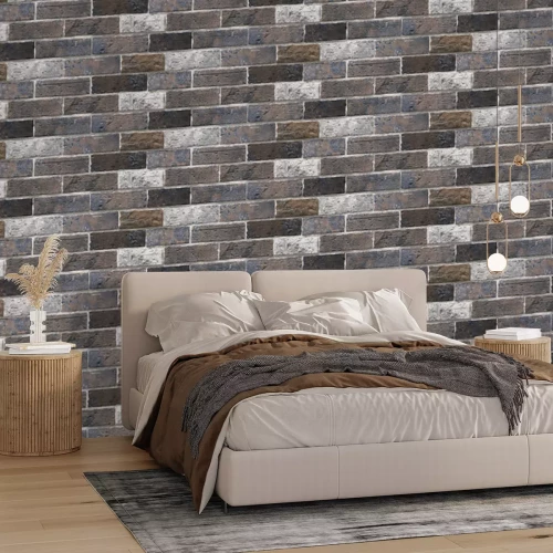 Papier peint  Imitation classique d'un mur en briques