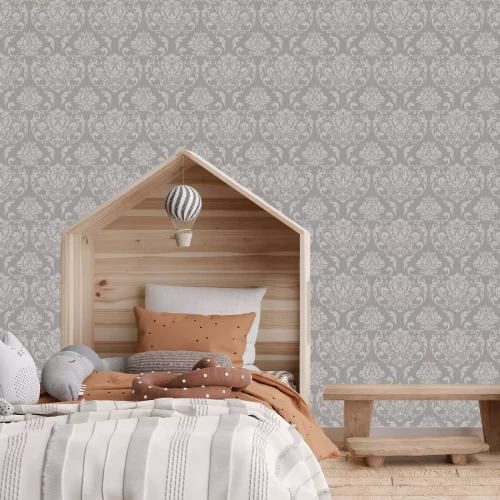 Papier peint  Motif ornemental sur fond beige